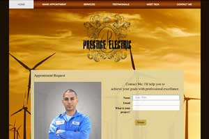 example of a mobile-first simple website