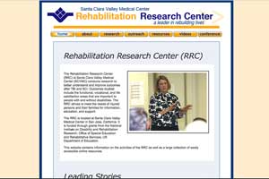 example of website built for research organization