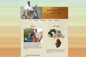 example of a custom design in Wordpress